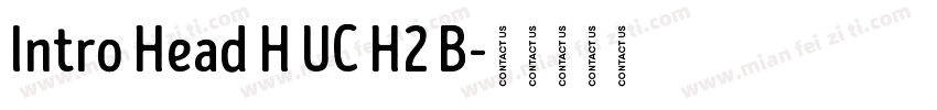 Intro Head H UC H2 B字体转换